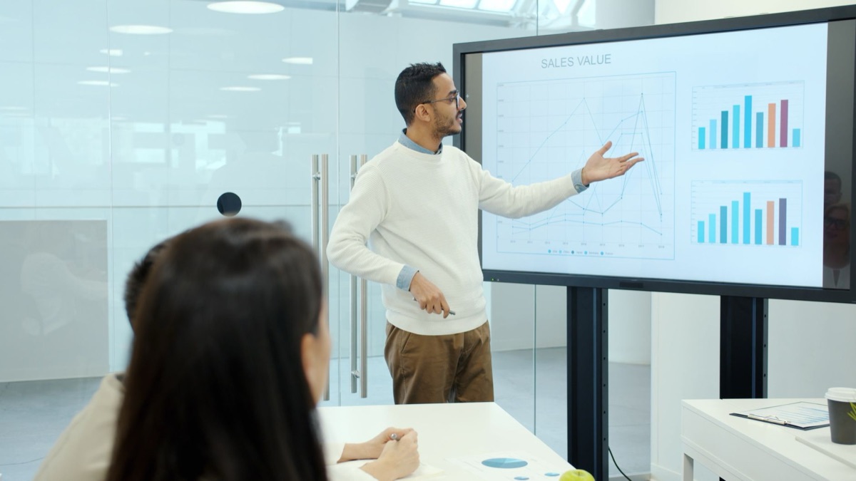 Verkaufsteam in einer Strategiebesprechung