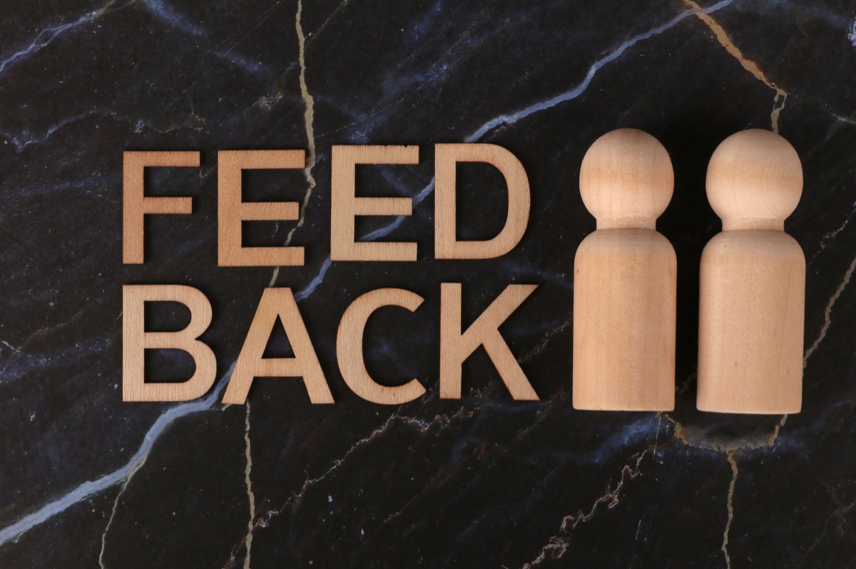 Customer feedback form in office